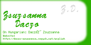 zsuzsanna daczo business card